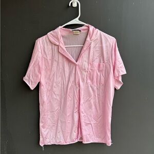 Vintage nylon Lady Ronte pajama top size M
